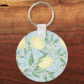 フレッシュレモンイエロー柑橘類 キーホルダー (正面)