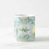 フレッシュレモンイエロー柑橘類 コーヒーマグカップ (中央)