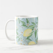 フレッシュレモンイエロー柑橘類 コーヒーマグカップ (左)