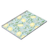 フレッシュレモンイエロー柑橘類 ノートブック (左側)