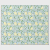 フレッシュレモンイエロー柑橘類 ラッピングペーパー (フラット)