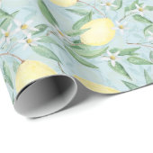 フレッシュレモンイエロー柑橘類 ラッピングペーパー (ロールコーナー)