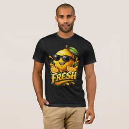 フレッシュレモンサマーバイブカワイイ柑橘キャラ Tシャツ