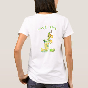 フレッシュレモンズドリンクTシャツ – カスタム文字 Tシャツ