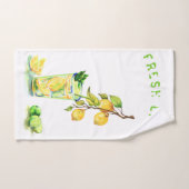 フレッシュレモンドリンクバスタオルカスタムズ – 文字 バスタオルセット (ハンドタオル)