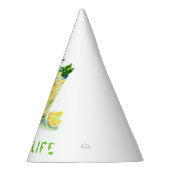 フレッシュレモンドリンク紙パーティーハットカスタム文字 パーティーハット (右)