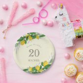 フレッシュレモンバースデーパーティー紙プレート ペーパープレート (パーティー)