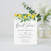 フレッシュレモンブライダルシャワー招待状 インビテーションポストカード (スタンド正面)