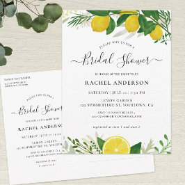 フレッシュレモンブライダルシャワー招待状 インビテーションポストカード