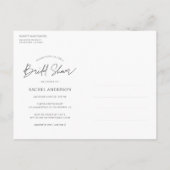 フレッシュレモンブライダルシャワー招待状 ポストカード (裏面)