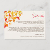 フレッシュレモンラブシトラスの葉結婚の エンクロージャーカード (正面)