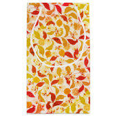 フレッシュレモンラブシトラスの葉結婚の スモールペーパーバッグ (裏面)