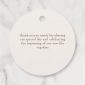 フレッシュレモンラブシトラスの葉結婚の フェイバータグ (裏面)