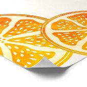 フレッシュレモンラブシトラスの葉結婚の ポスター (角)