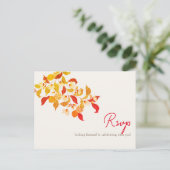 フレッシュレモンラブシトラスの葉結婚の ポストカード (スタンド正面)