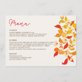 フレッシュレモンラブシトラスの葉結婚の メニュー