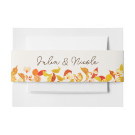 フレッシュレモンラブシトラスの葉結婚の 招待状ベリーバンド