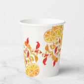 フレッシュレモンラブシトラスの葉結婚の 紙コップ (右)