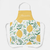 フレッシュレモン大人パーソナライズされた料理 エプロン (正面)