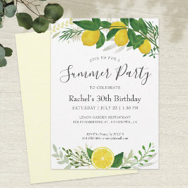 フレッシュレモン誕生日カード02 招待状