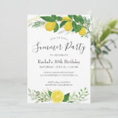 フレッシュレモン誕生日カード02 招待状 (スタンド正面)