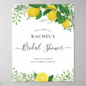 フレッシュレモン ブライダルシャワーのお出迎え看板 ポスター (正面)