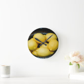 フレッシュレモン ラウンド壁時計 (ホーム)