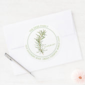 フレッシュローズマリーラージラウンドアドレス封筒用シール ラウンドシール (封筒)