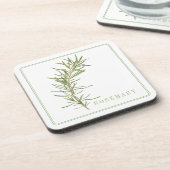 フレッシュローズマリー懸命プラスティックコースター(+文字) コースター (左側)