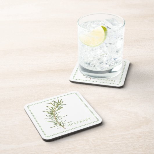 フレッシュローズマリー懸命プラスティックコースター(+文字) コースター (右側)