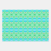 フレッシュ及びデコアパターン（の模様が）あるルテイブ紙 ラッピングペーパーシート (正面2)