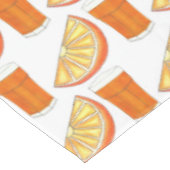 フレッシュ搾りOJオレンジジュース柑橘系フルーツスライス テーブルクロス (アングル)