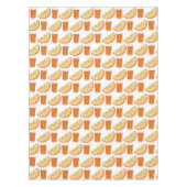 フレッシュ搾りOJオレンジジュース柑橘系フルーツスライス テーブルクロス (正面)