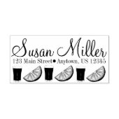 フレッシュ搾りOJオレンジジュース柑橘系フルーツスライス ラバースタンプ (インプリント)