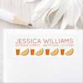 フレッシュ搾りOJオレンジジュース柑橘系フルーツスライス ラベル (インサイチュ)