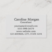 フレッシュ旅行代理店デザインシンプルシーフォト 名刺 (裏面)