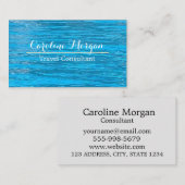 フレッシュ旅行代理店デザインシンプルシーフォト 名刺 (正面/裏面)