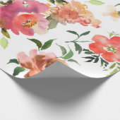 フレッシュ春サマー結婚フローラの包装紙 ラッピングペーパー (角)