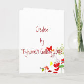 フレッシュ春ハッピーバースデー!-カスタマイズ カード (裏面)