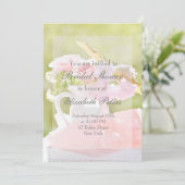 フレッシュ春フラワーブーケ結婚ーズ 招待状 (スタンド正面)