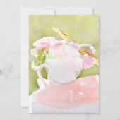 フレッシュ春フラワーブーケ結婚ーズ 招待状 (裏面)