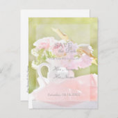 フレッシュ春フラワーブーケ結婚ーズ 案内ポストカード (正面/裏面)