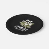 フレッシュ春ブーケアート – '春は空中にある' ペーパープレート (アングル)