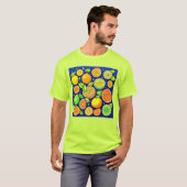 フレッシュ柑橘類スライスパターン Tシャツ (正面フル)