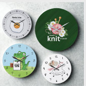 フレッシュ柑橘類スライス丸い壁時計：キッチンデコ ラージ壁時計