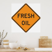 フレッシュ油ロードサイン ポスター (キッチン)