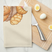 フレッシュ焼いたデイリーパンと転がベーカリー、ベーキング キッチンタオル (四つ折り)