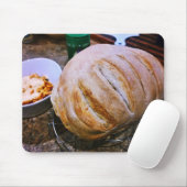フレッシュ焼いたパンとパスタ マウスパッド (マウス)