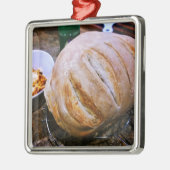 フレッシュ焼いたパンとパスタ メタルオーナメント (左)
