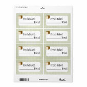 フレッシュ焼いたパン製品ラベル ラベル (フルシート)